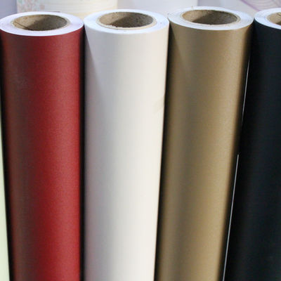 Su geçirmez Öz yapışkan PVC Filmi Plain Color 0.08mm-0.15mm Yüksek Güç