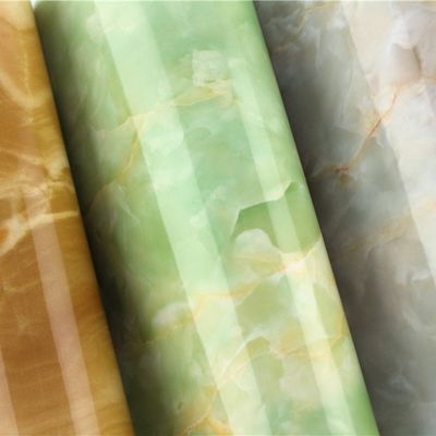 0.1mm-0.15mm Mutfak Tezgâhı Duvar Kağıdı Mermer Tasarımı PVC Çalışma Tablosu Kapak