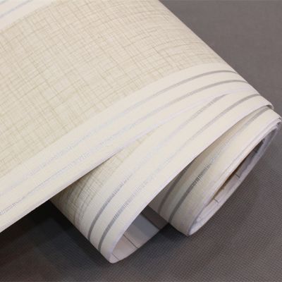 0.1mm-0.15mm kalınlığı oturma odası için PVC duvar kağıdı kaplama